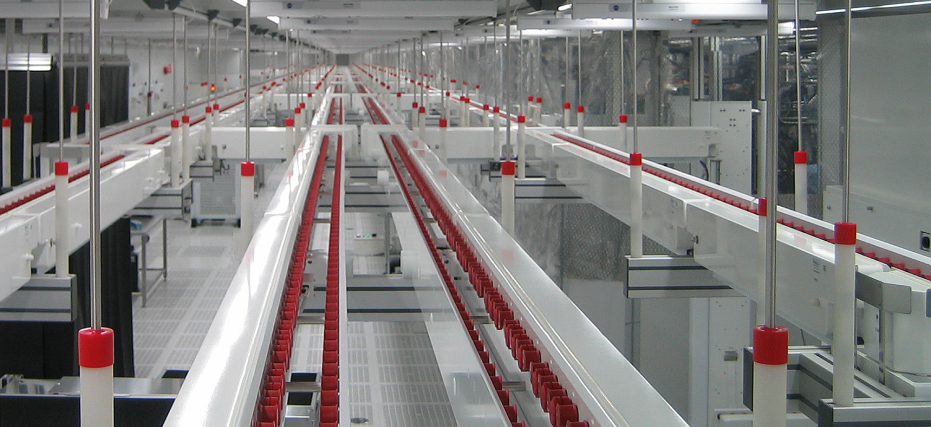 Illustration of a robotic conveyor